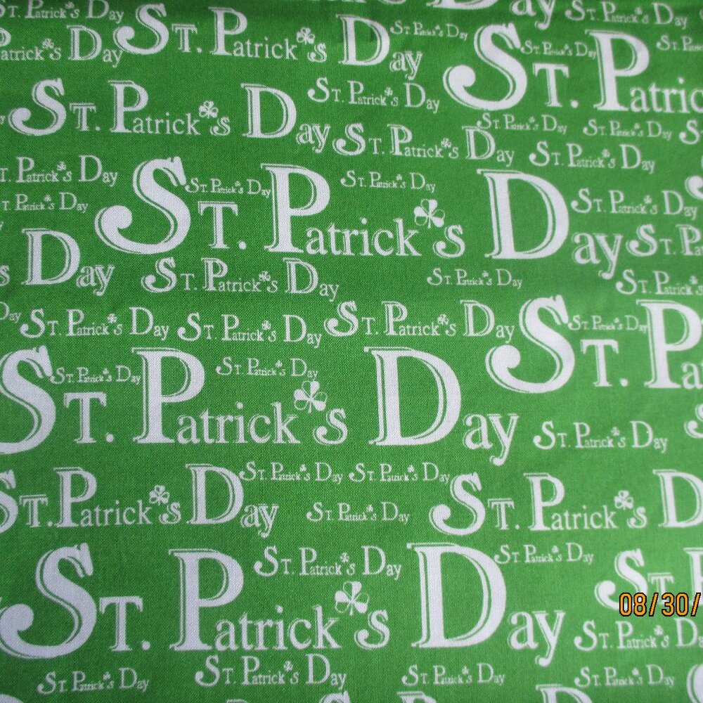 David Textile/2006/St. Patrick Day Theme/100% Cotton/1Yd./New